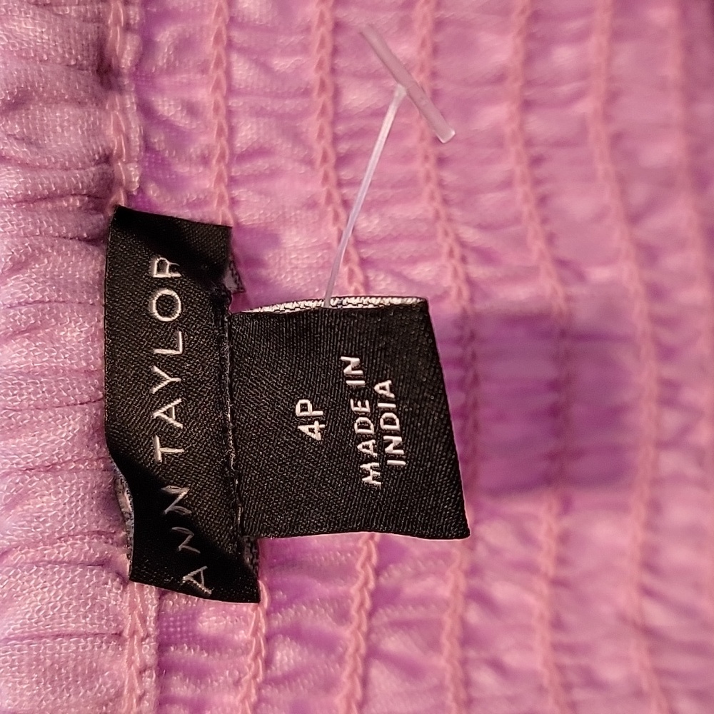 Ann Taylor Lavender Long Sleeve Dress - Picture 4 of 9